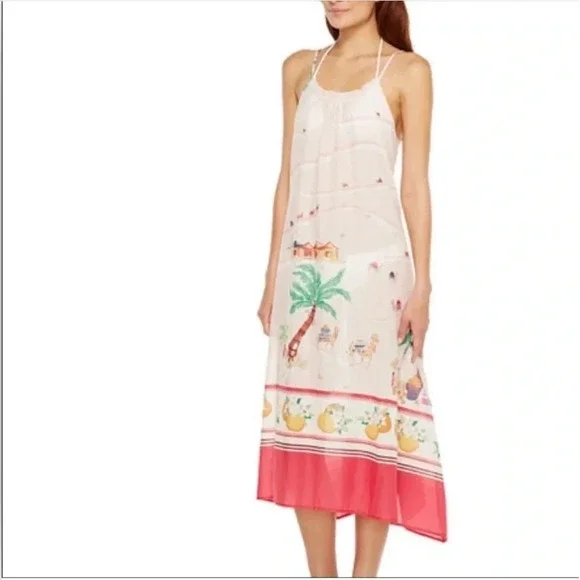 Kate Spade Dive Right in Desert Print Coverup Large - Picture 7 of 16